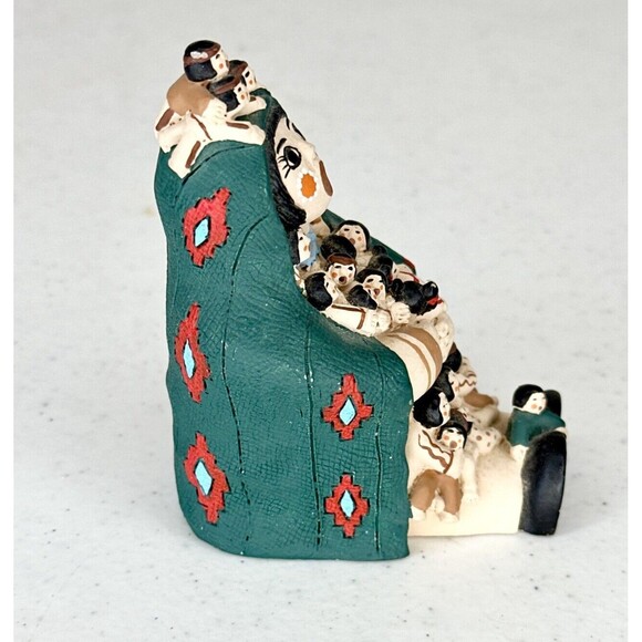 American Legacy Native American Pueblo Storyteller‎ Figurine Cochiti 3.5” - Picture 3 of 8